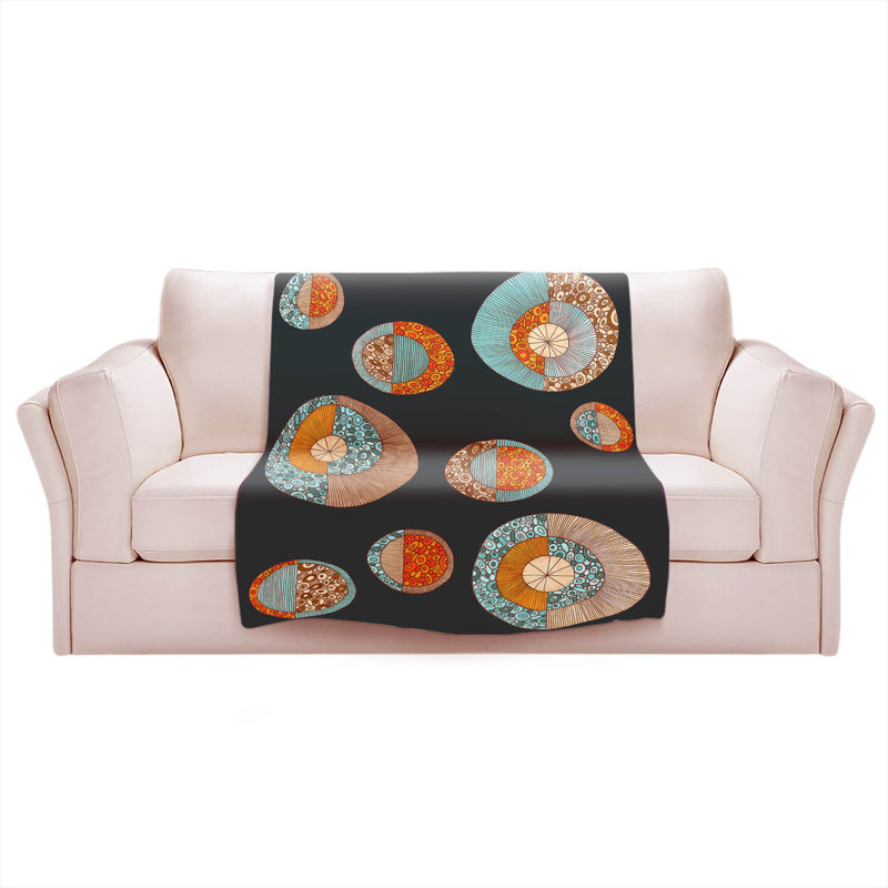 Hand Woven Throw Blanket, 51" W x 60" L