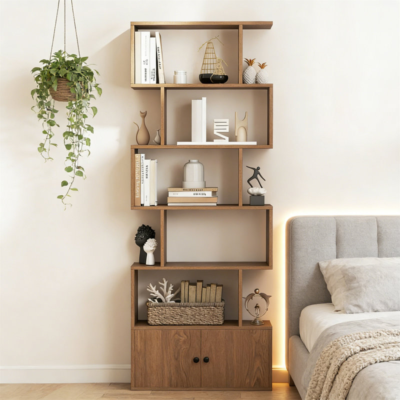 183cm H x 23cm W Standard Bookcase, Brown