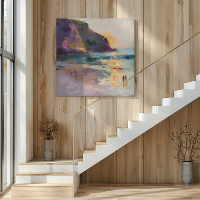 Nocturne Sunset Soiree v1, Large Canvas Print