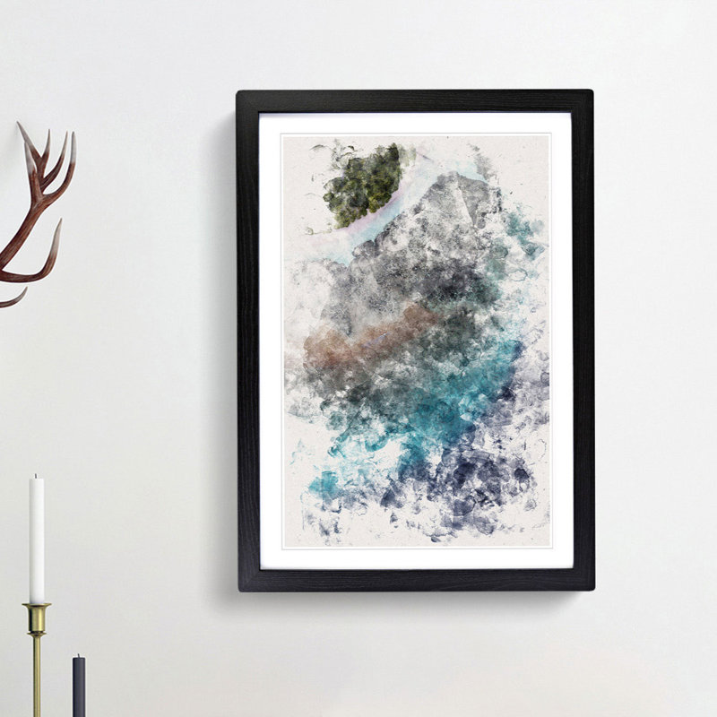 Adugovaa Magu in Kihaadhoo Maldives - Framed Print, 45cm H x 33cm W x 2cm D, Black Framed