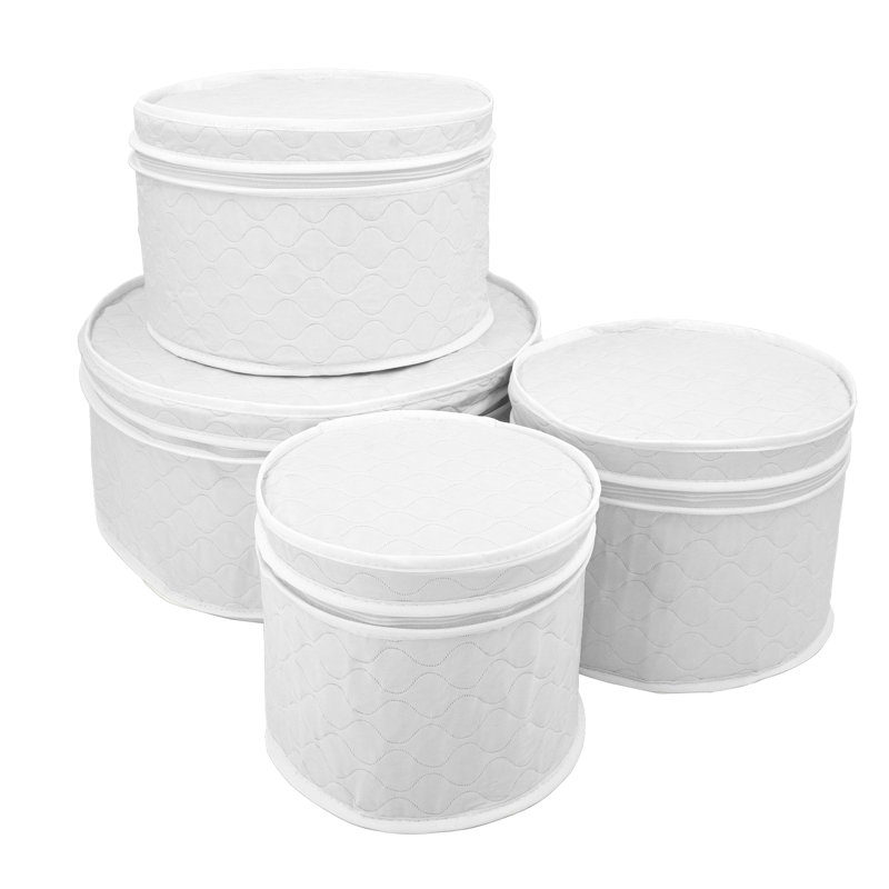 Vinyl Dining Plates Storage with Felt Dividers Included