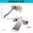 Dual Handle Waterfall Tub Faucet In Brushed Nickel(Valve Included)-103621303