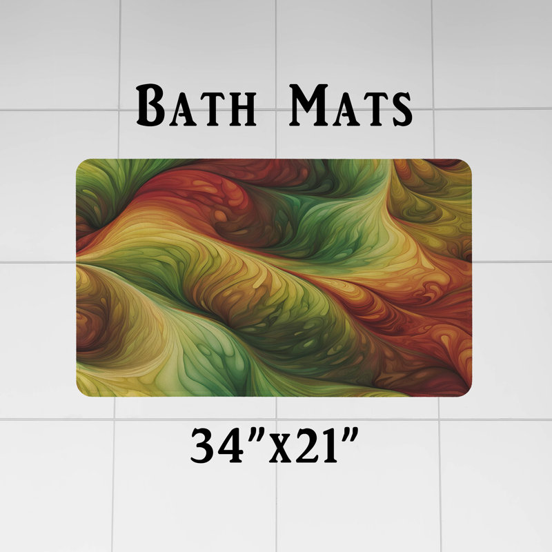 Rideau de douche abstrait, H 72 po x l 70 po
