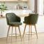 Tabouret de comptoir pivotant avec accoudoirs Ashwell-1929849992