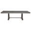 Table de salle à manger extensible à double piétement Cresswell de 264 cm (104 pouces), couleur taupe vieilli