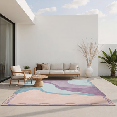 Tapis intérieur et extérieur Aqua Whisper
