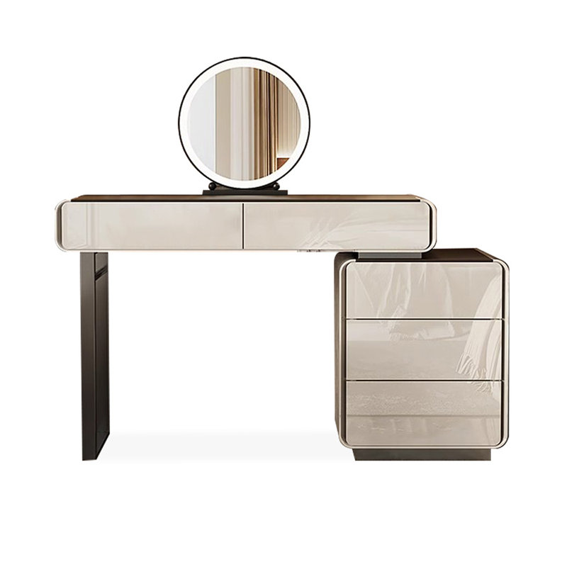 Makeup Vanity with Light mirror,5 drawers