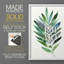 Palm Frond Flow III - reproduction encadrée de qualité supérieure - prête à être accrochée - aucun clou requis - aucun clou requis-1731871597-1731871593
