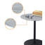 Table de bout l 17,5 po Cirillo avec plateau texturé en marbre gris-1514995250-1514995251