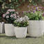 Ensemble de 3 pots de fleurs d'intérieur et d'extérieur légers texturés MGO de 16,9 po + 13,9 po + 11,22 po Dia-1720943536