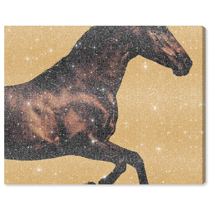 Hue Equine II Animals Canvas Print by Oliver Gal, Black Frame, 20 x 16, 30"H x 24"W, Gallery Wrapped