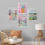 «Vibrant Landscape And Pineapple Colorful», impression sur papier encadrée de 4 pièces-97782387-97782390
