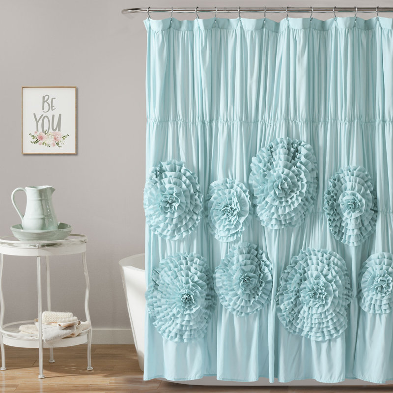 Serena Shower Curtain, Spa Blue