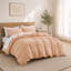 Ensemble de housse de couette 100% coton avec taies décoratives, ensemble de literie toutes saisons respirant doux, double / grand-132971315-132971318