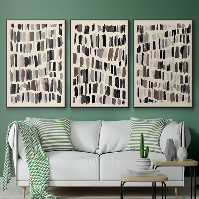 " Chalk And Flint I " 3 - Pieces