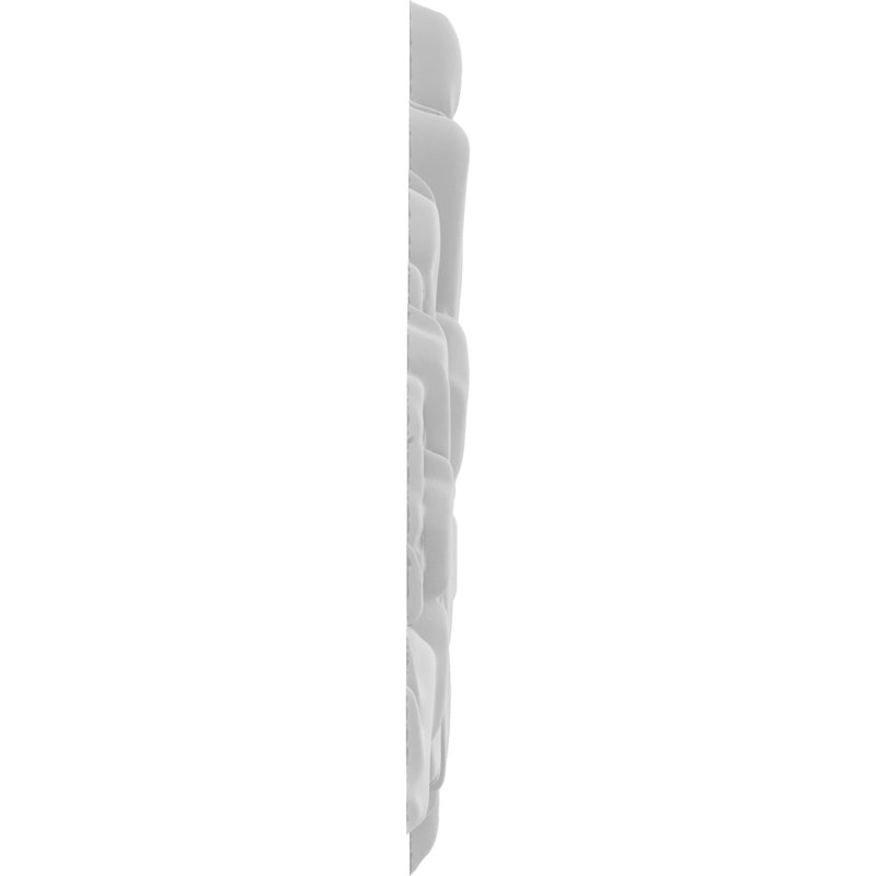Marbleton H W D Composite Rosette Applique, 9" H x 6.75" W x .63" D