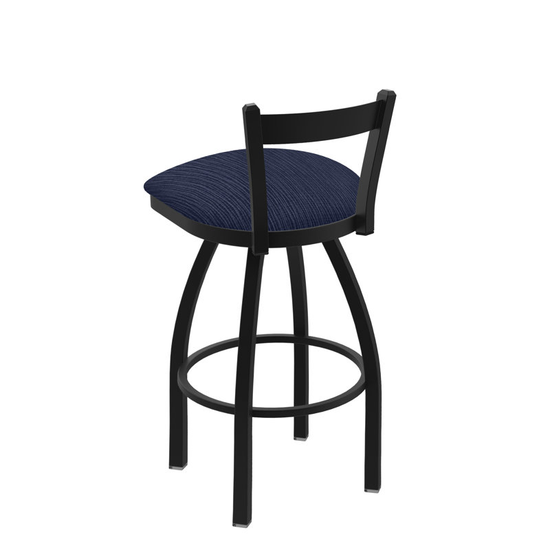 Tabouret de bar 821 Catalina, Ancre graphique, Noir froissé, Tabouret de comptoir (assise de 25 po de hauteur)
