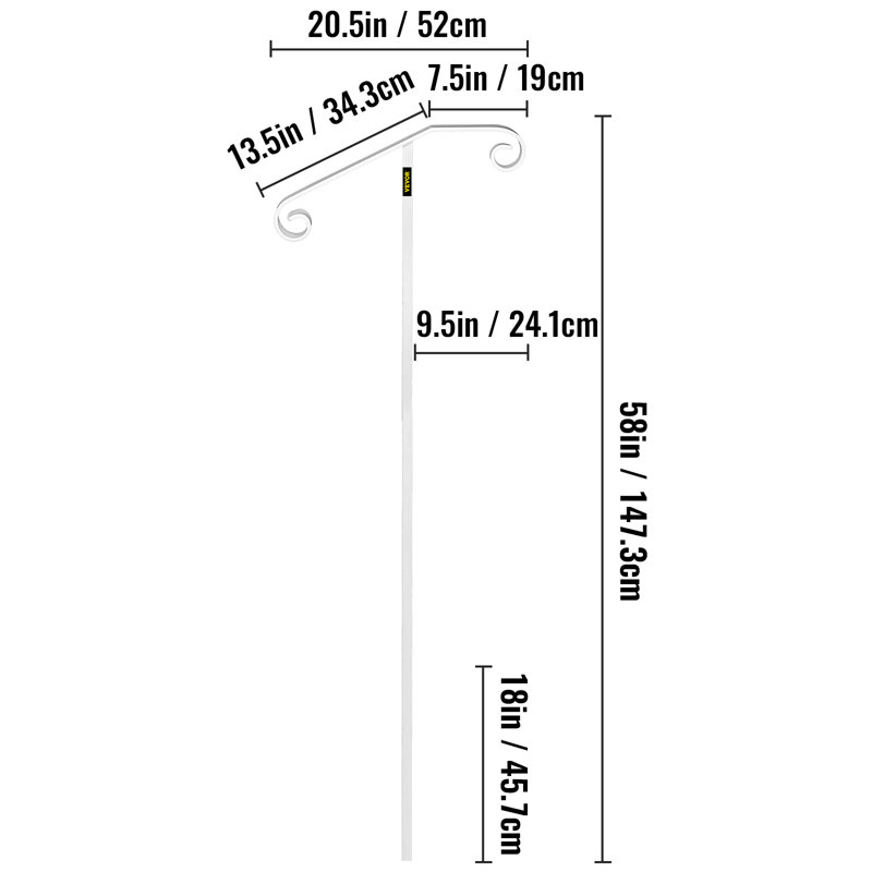Handrail Double Step, White