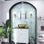 Carreau de mosaïque en verre brillant emboîtable 11,82 po x 12,76 po Aurora-98618513