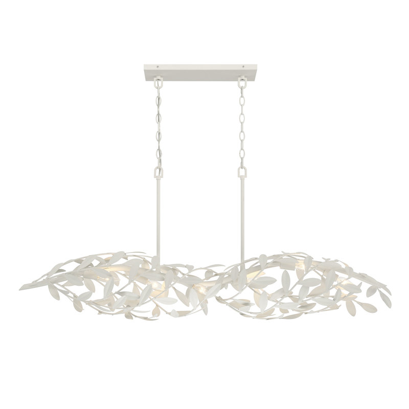 Glossop 50.5'' Matte White Linear Chandelier