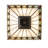 17" Square Diamond Band Mission Inverted Pendant