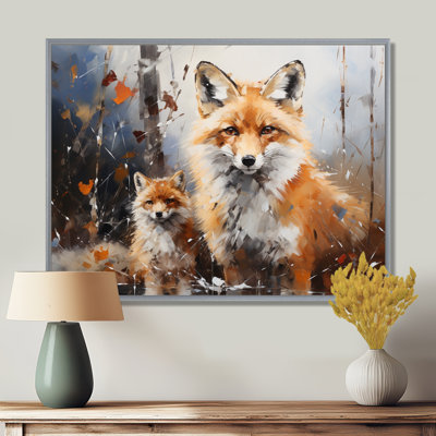 Animal Rusty Red Fox, reproduction d'art sur toile