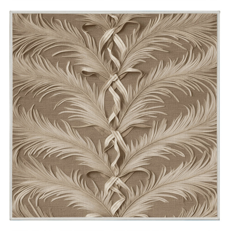 Tapis beige français lavable à la machine, Carré 3 pi
