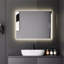 Miroir de salle de bain à DEL avec rétroéclairage lumineux, miroir de salle de bain mural 5 minutes