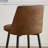 Coffee Counter Height Bar Stools Set of 2, 26 Inch Seat Height with Back and Metal Legs, 360° Swivel Upholstered Faux Leather Swivel Bar Stools-827969038-827430071