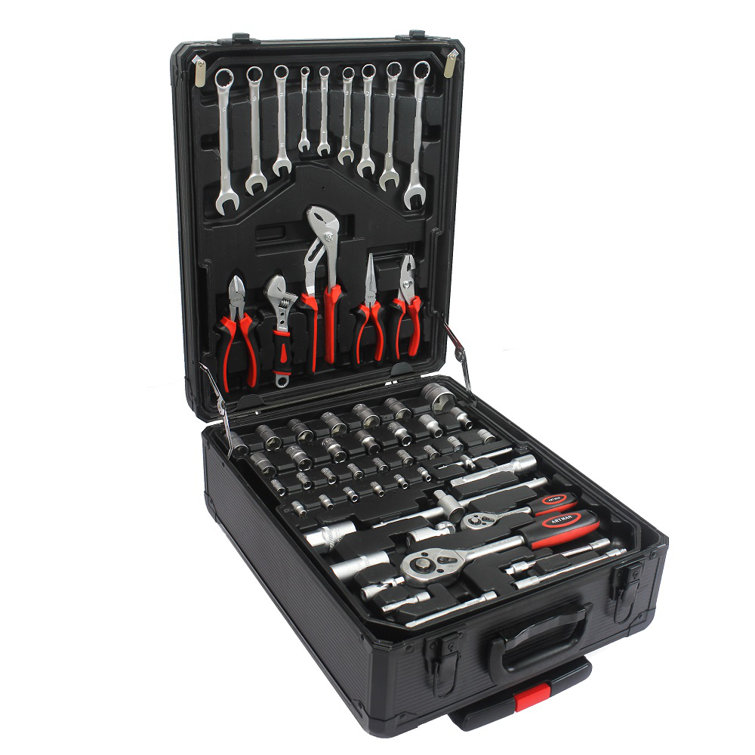 WFX Utility - Hand Tool Box with 4 Layers of Toolset and Wheels WFX Utility Color: Black