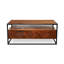 Table basse en bois d'acacia massif avec rangement Hadaway