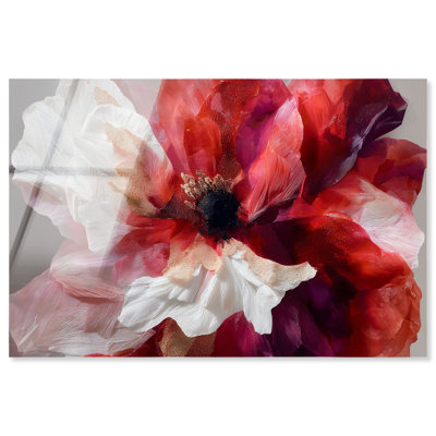 Décoration murale rétro Ruby Surge I par Art Remedy, prête à être suspendue, 30 x 20