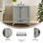 Bathroom Vanity With Undermount Sink, Cabinet, And Drawer-1143621935-1152572808
