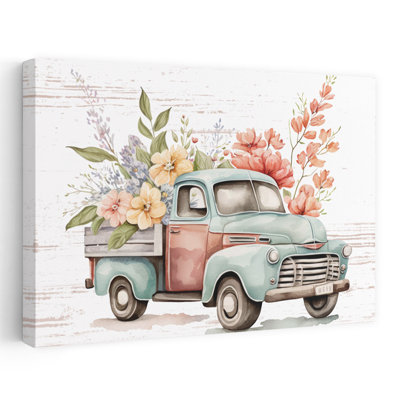 Camion de fleurs rétro VI