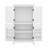 Elegant Freestanding Bathroom Storage Cabinet Organizer With Four Doors & Adjustable Shelves-1381339852