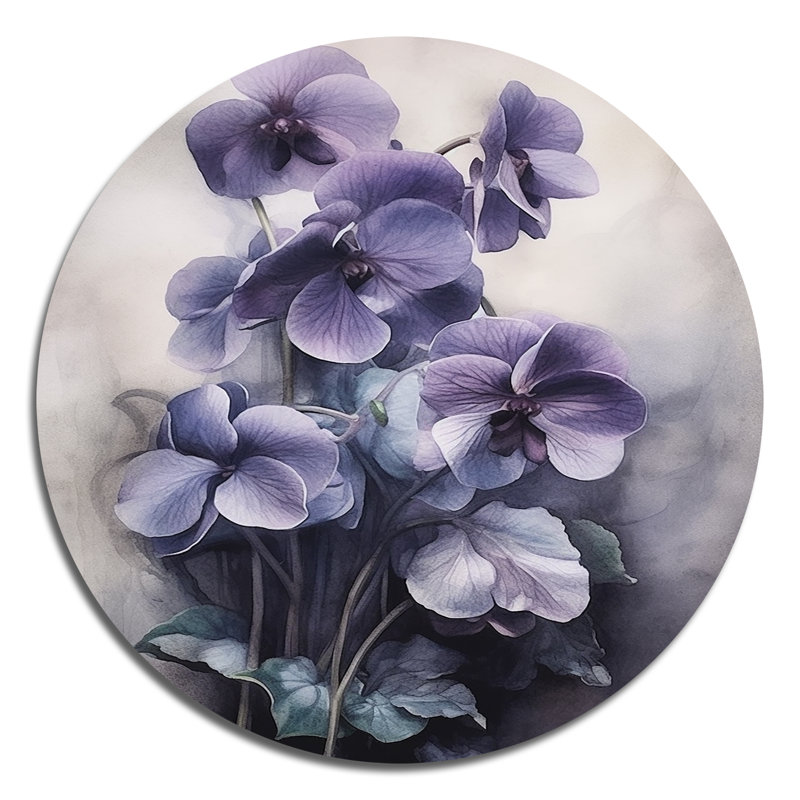 Selyan - Art floral rond en métal, H 16 po x l 16 po