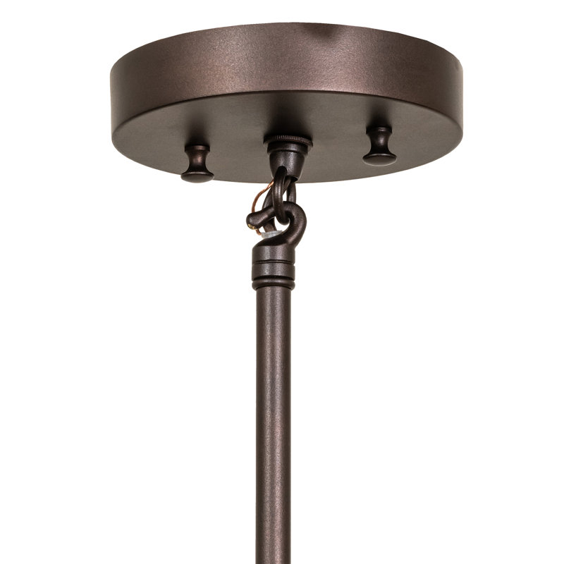 1 - Light Pendant, Orange; Red