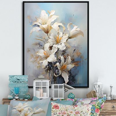 «Lilies Blossoms In Bloom» sur toile