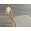 Chaise d'appoint en bois massif brun Brentten