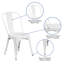 Chaise d'appoint empilable en métal Lily-1652496488