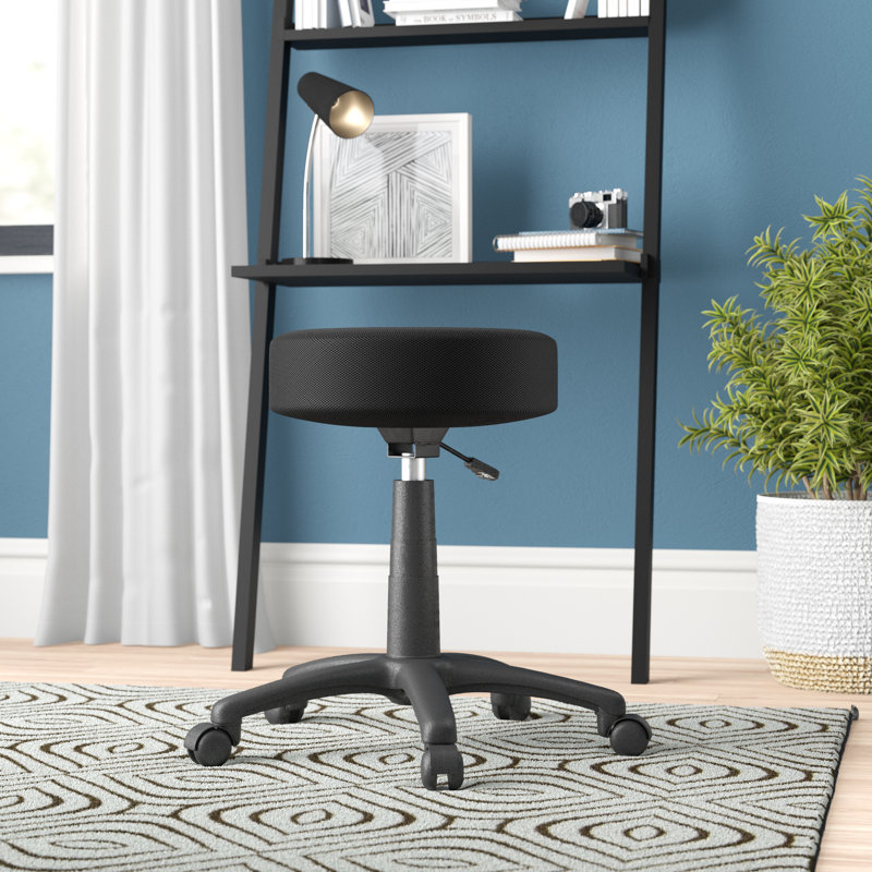 Jazmari Adjustable Height Active Stool, Black