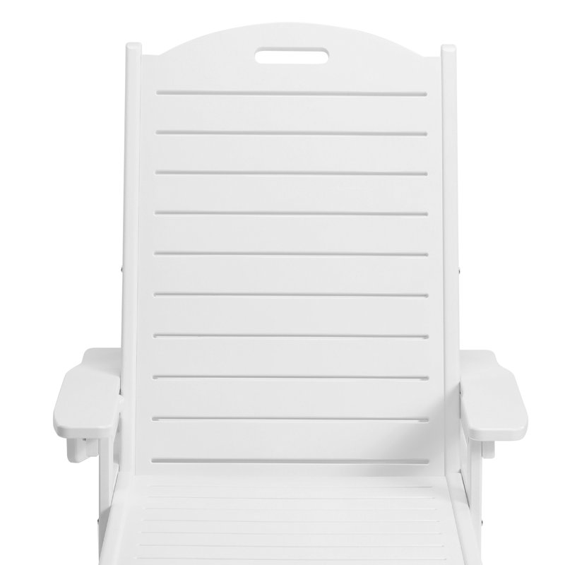 Chaise longue inclinable Brighton, Blanc