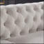 Canapé Chesterfield en tissu beige (beige)-265285565