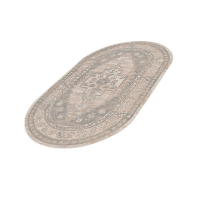 Edvardas Oriental Cloud Gray Area Rug
