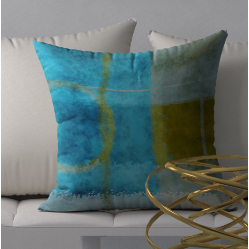 Housse de coussin carrée à motif inspirant éclairé, 24" X 24"