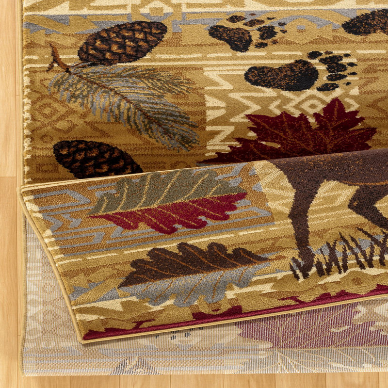 7 pi 10 po X 10 pi 3 po Tapis Lodge, Rectangle 7 pi 10 po x 10 pi 3 po