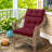 Outdoor Replacement Cushion Set Deep Seating High Back Seat / Back Cushions with Ties (Set of 2)-942211125
