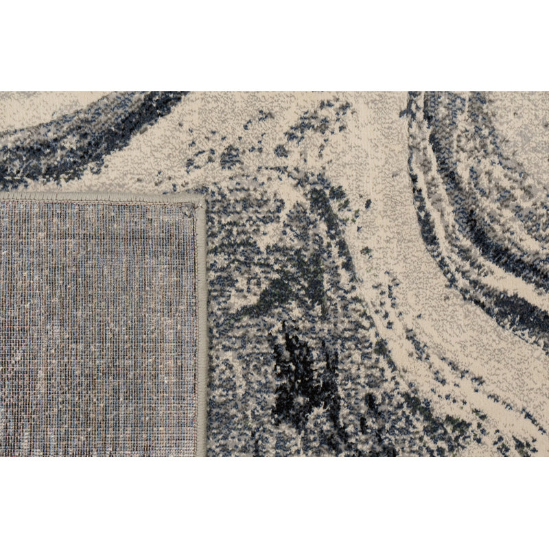 Thurner PEBBLE 63436-5656 GRIS / Crème, Rectangle 5 pi 3 po x 7 pi 7 po