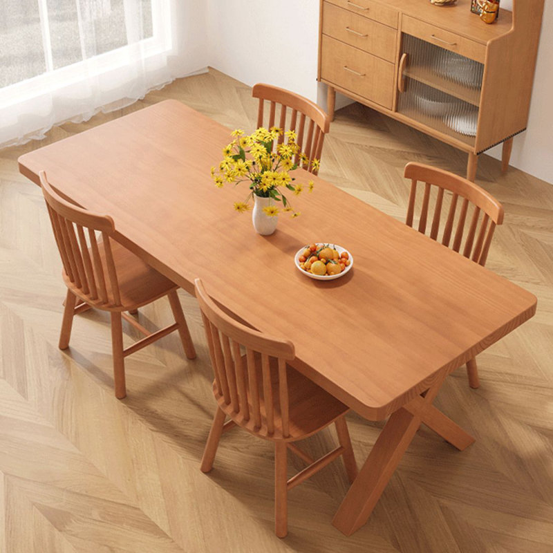 Table de salle à manger Burlywood, H 29,53 po x L 86,61 po x l 35,43 po