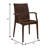 Mace No-Assembly Stackable Patio Armchair – Modern All-Weather Weave Dining Chair – Waterproof & Sturdy Polypropylene Seating for Garden & Balcony-30181370-124128378